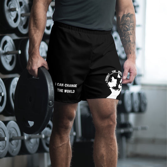 I Can Change The World - Black Men's Recycled Athletic Shorts