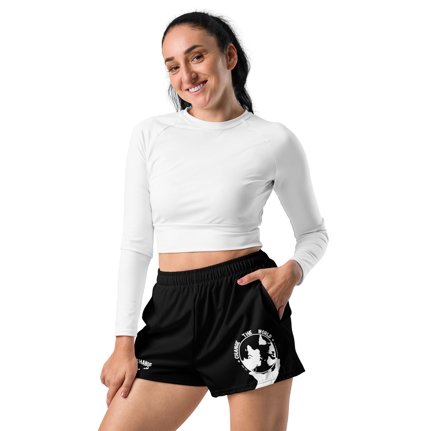 I Can Change The World - Black Women’s Recycled Athletic Shorts