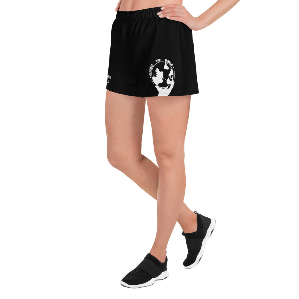 I Can Change The World - Black Women’s Recycled Athletic Shorts
