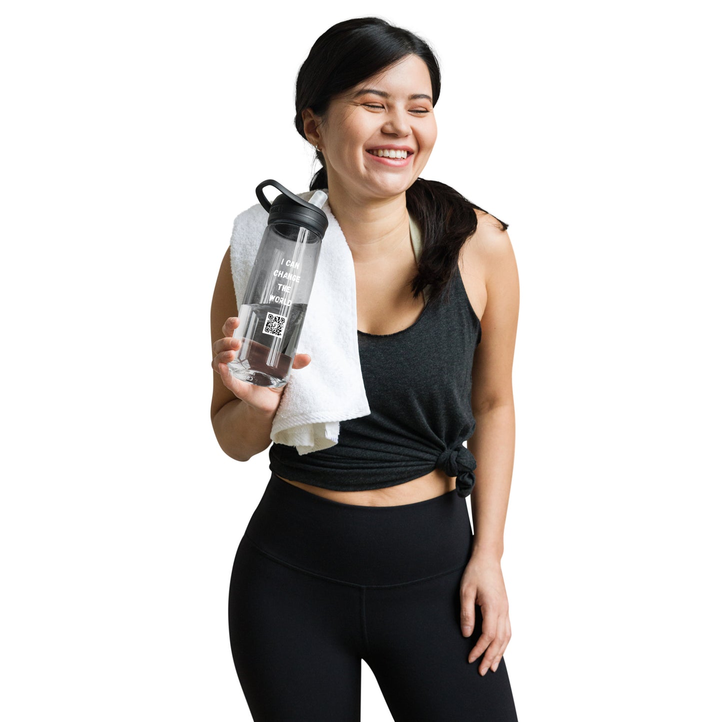 I Can Change The World - Recycled Sports Water Bottle