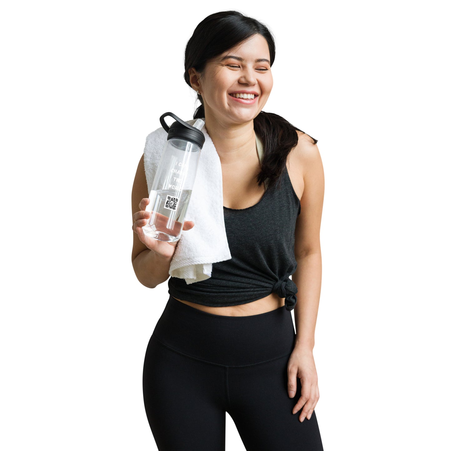 I Can Change The World - Recycled Sports Water Bottle
