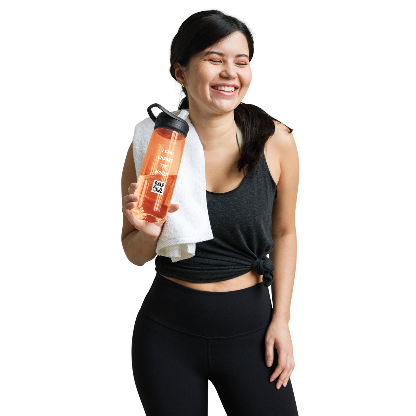I Can Change The World - Recycled Sports Water Bottle