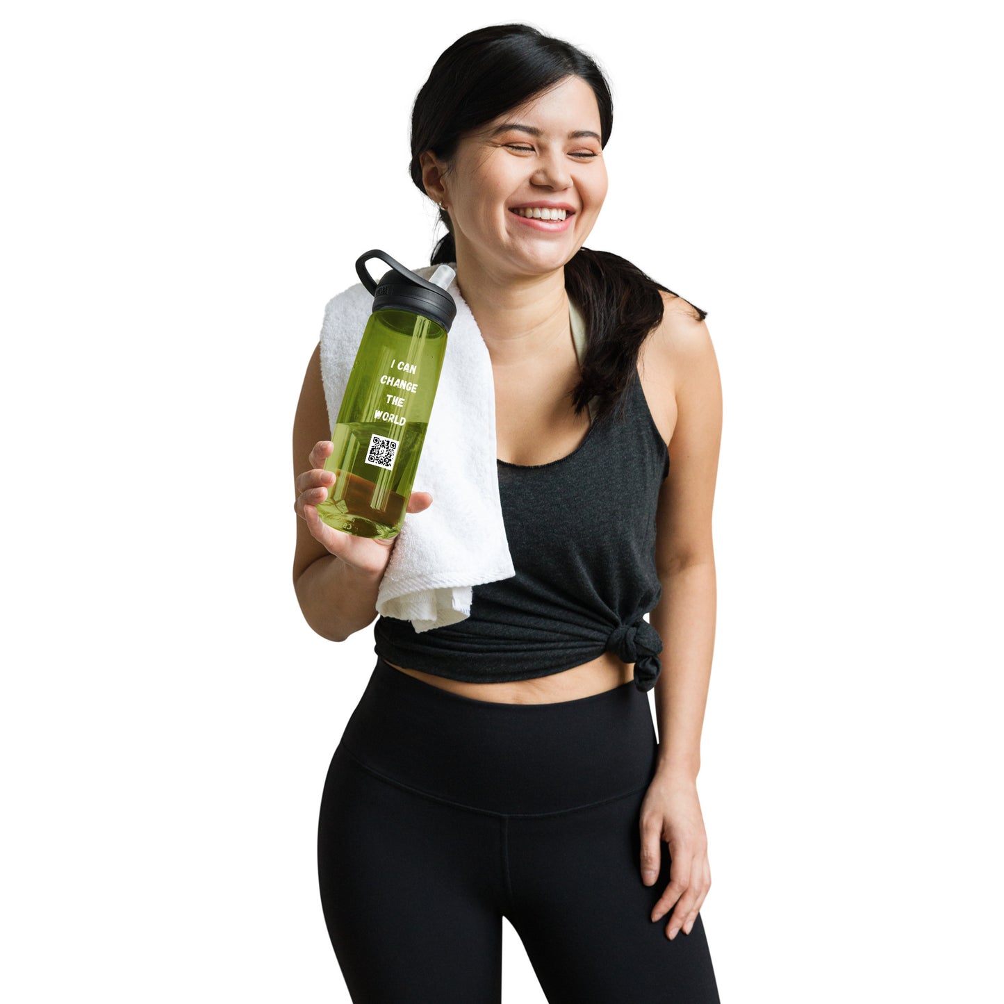 I Can Change The World - Recycled Sports Water Bottle