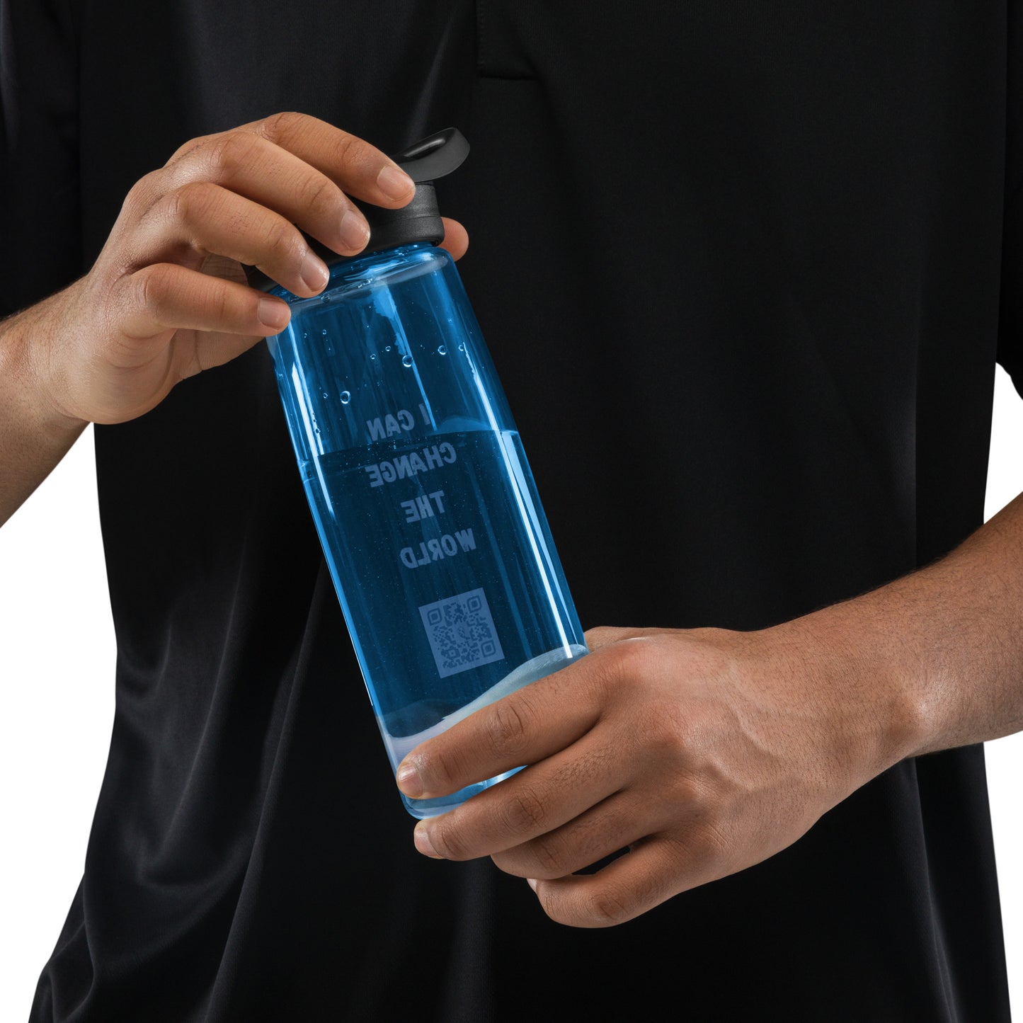 I Can Change The World - Recycled Sports Water Bottle