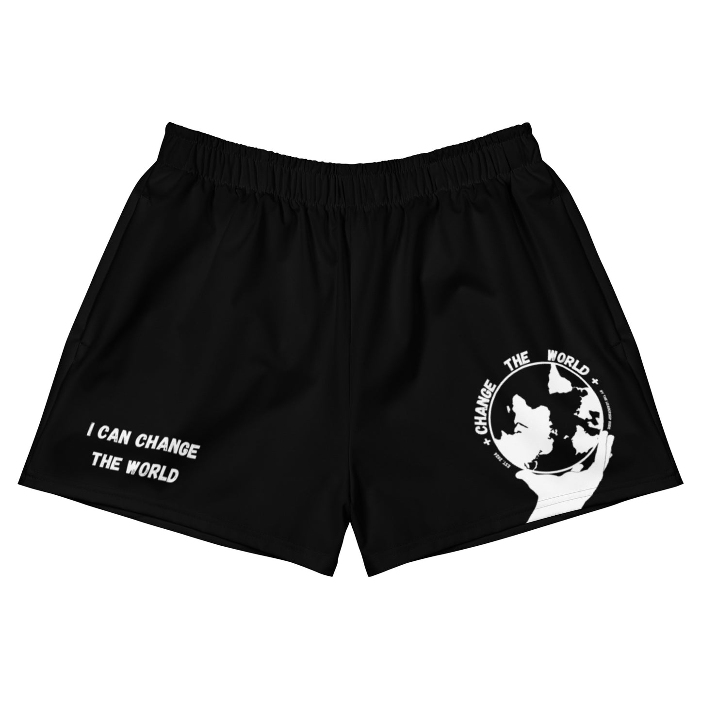I Can Change The World - Black Women’s Recycled Athletic Shorts